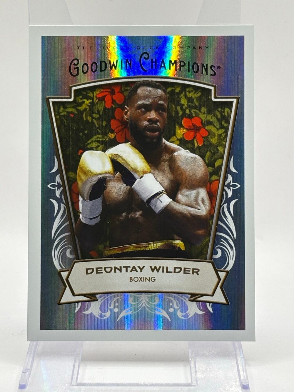 2026 Upper Deck Goodwin Champions Deontay Wilder Rainbow Refractor Boxing